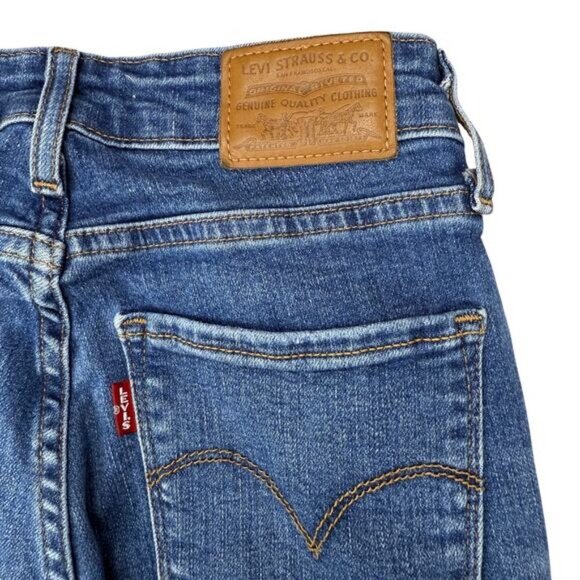 LEVI'S Premium 721 High-Rise Skinny Jeans Sz 25 Cassandra Says - Picture 10 of 10